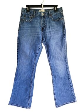 Levi's 515 Boot Cut Flare High Rise Jeans Blue Womens 10 Short Petite